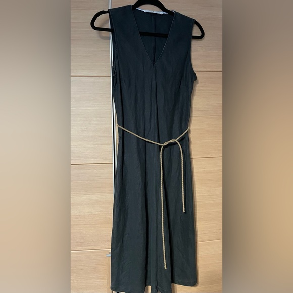 Tommy Hillfiger linen tunic dress . Gray blue . Size 3 , fits like medium - Picture 1 of 9